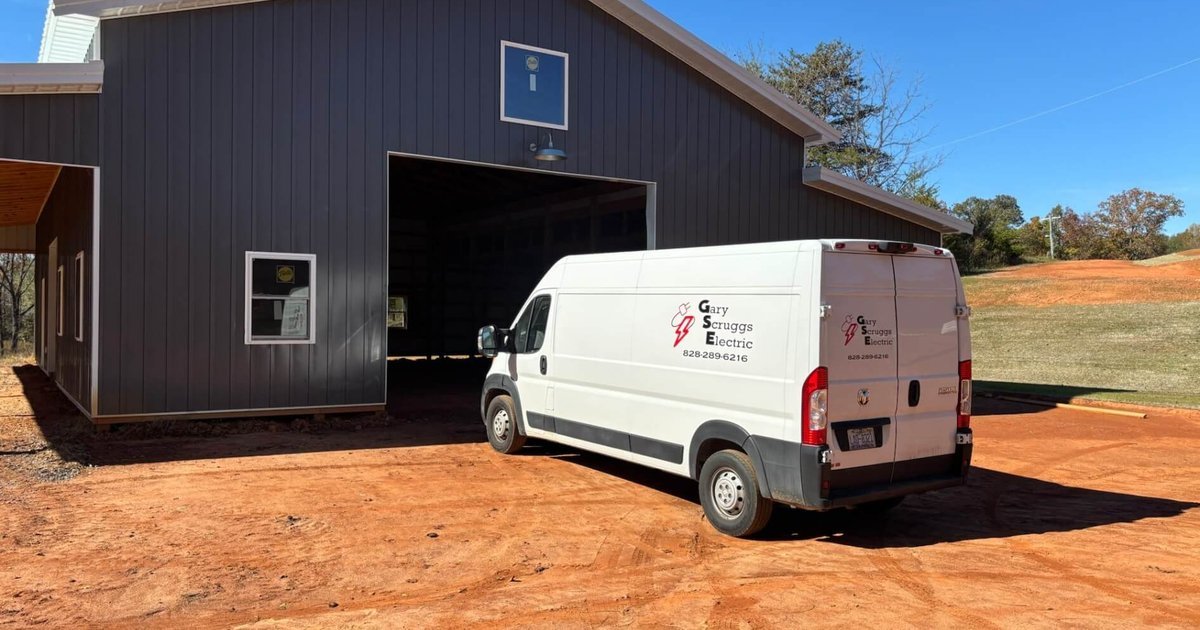 Gary Scruggs Electric van serving Rutherford and Cleveland County NC